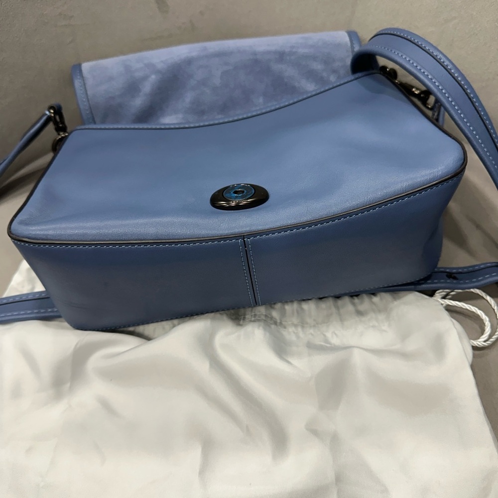Coach Soft Tabby Blue Shoulder Bag - Picture 9 of 10